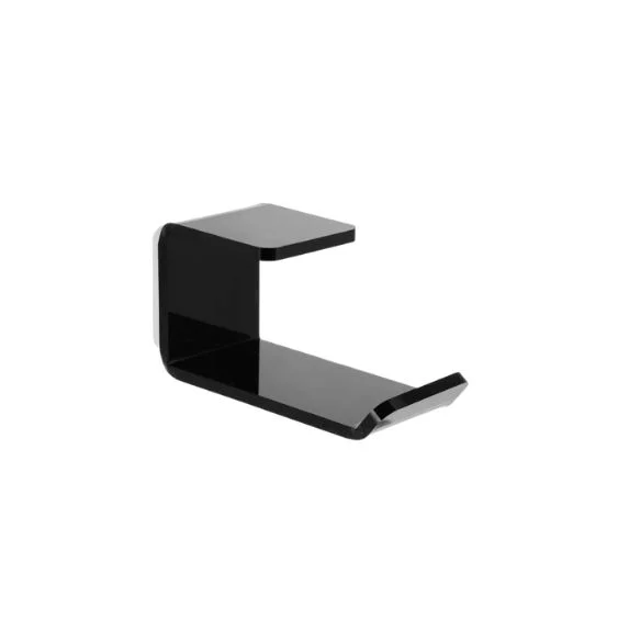Suporte Em Acrílico Gamer Para Fone De Ouvido Mesa Parede Preto