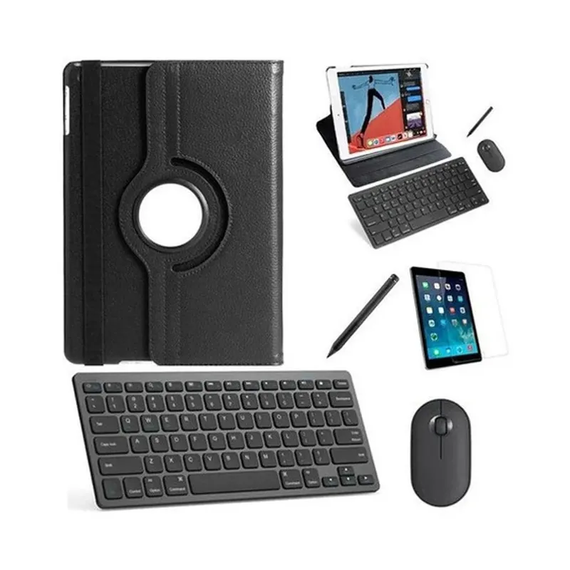 Capa 360 Preto Teclado, Mouse, Pel, Can Stylus Tablet 9 10.2