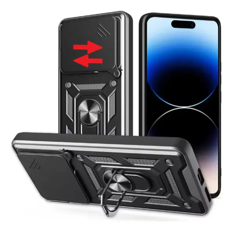 Capa Capinha Case Para Redmi K80 Pro 5g - Protetora Resistente Anti Impacto Queda Armadura Militar Cor:preto