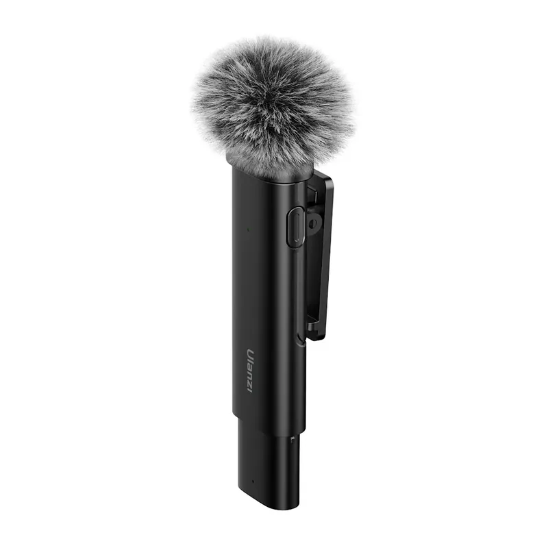 Microfone De Lapela Ulanzi Wm-10 Com Clipe Iphone Preto