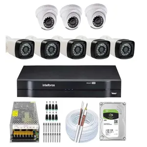 Kit 8 Câmeras Segurança Intelbras, 2 Mp Full HD + DVR Intelbras 8ch + HD 3TB
