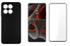 Capinha Preta Moto Edge 70 Fusion 5g + Pelicula Curvada 3d