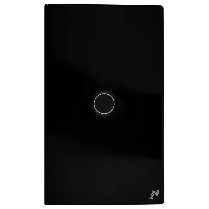 Interruptor Zigbee Inteligente 1 Botão Touch Compatível com Alexa Google e Tuya - Preto