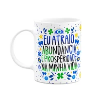Caneca Proteção - Eu Atraio Abundância - 325ml