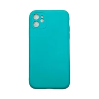Capa Iphone 11 Silicone Aveludada Protege Câmera Colorida Capinha Anti Impacto Iphone 11:verde Água