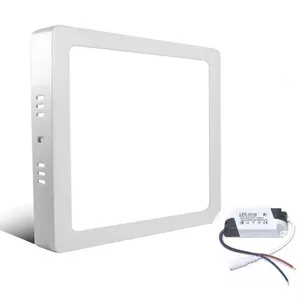 Painel LED Sobrepor 12w Quadrado Branco Frio Bivolt