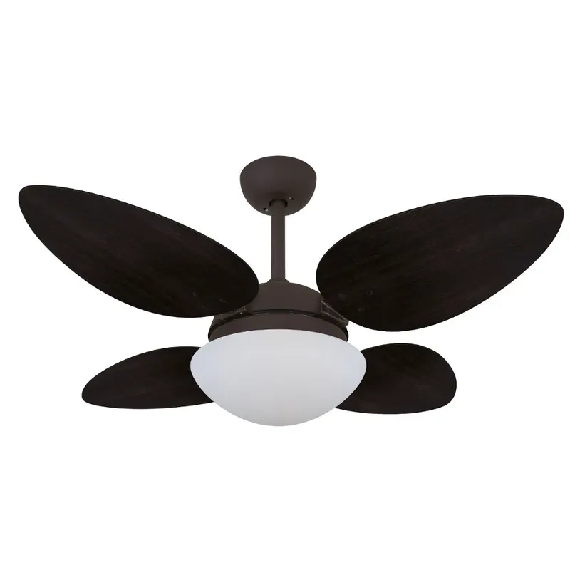 Ventilador De Teto Volare Marrom Corten Vr42 Petalo/4 Tabaco 127V
