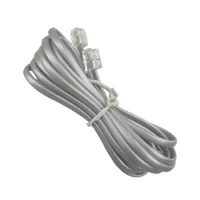 Cabo Telefone Liso Cinza Rj11 4 Vias 10 Metros Blindado