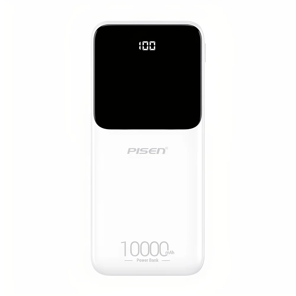 Power Bank 10000mah Pisen Bateria Portátil 10w Branca