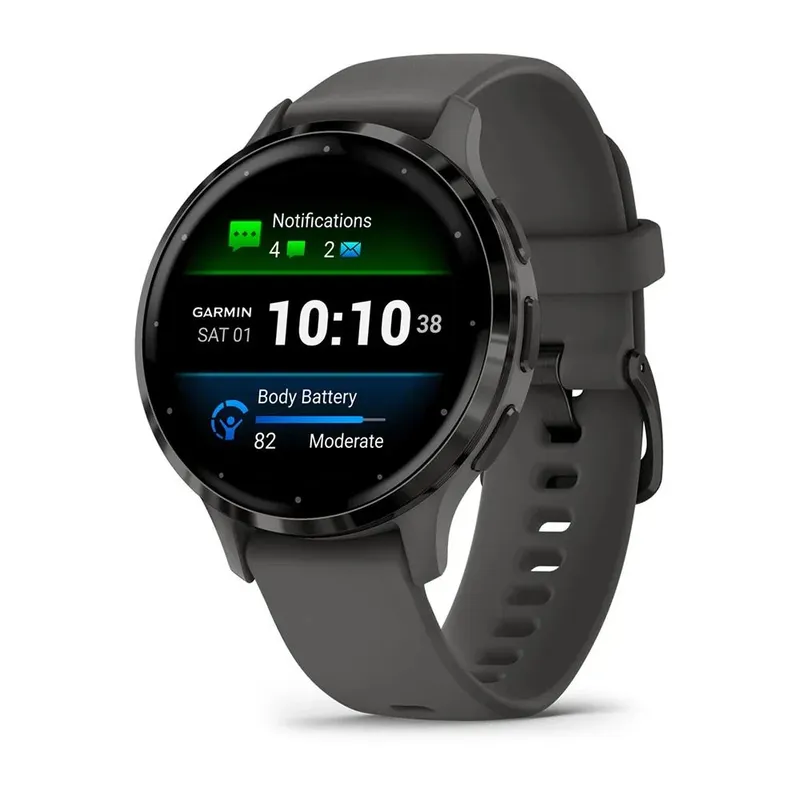 Relógio Smartwatch Garmin Venu 3s Grafite Music Gps Tela AmoLED 41mm