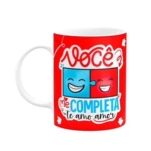 Caneca Namorados Cupid Love - Você Me Completa