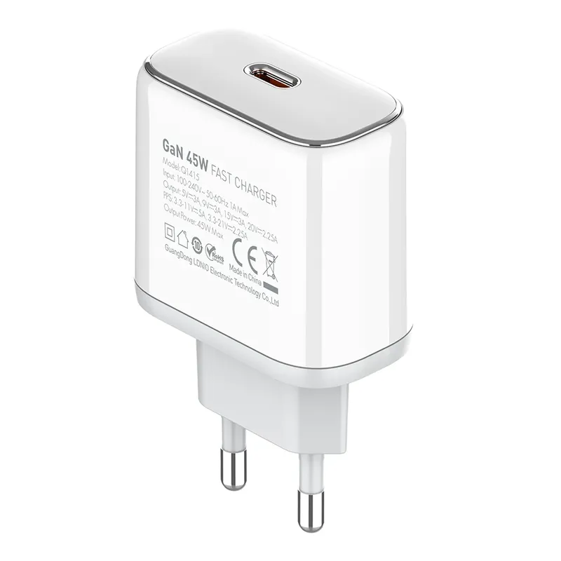 Carregador Usb-c Ldnio Q1415 45w Notebook Celular Turbo