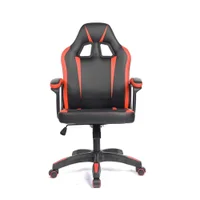 Cadeira Gamer Fortt Harbin, Até 120Kg, com Encosto Reclinável e Ajuste de Altura, Vermelha