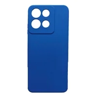 Capa Capinha Compatível Com Motorola Moto G15 Tela 6.7 Silicone Aveludada Premium Cor:azul