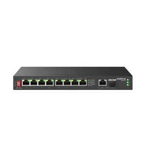 Switch Intelbras S1110g-pa, 8p Gigabit Ethernet Poe, 2p Uplink Gigabit - 4760120