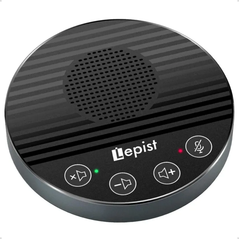 Microfone 360 Usb Com Alto-falantes Para Conferência Cor:preto