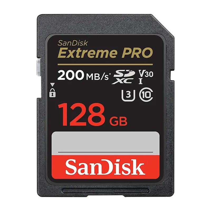 Cartão De Memória Sandisk Extreme Pro SDXC, 128GB, 200 Mb/s