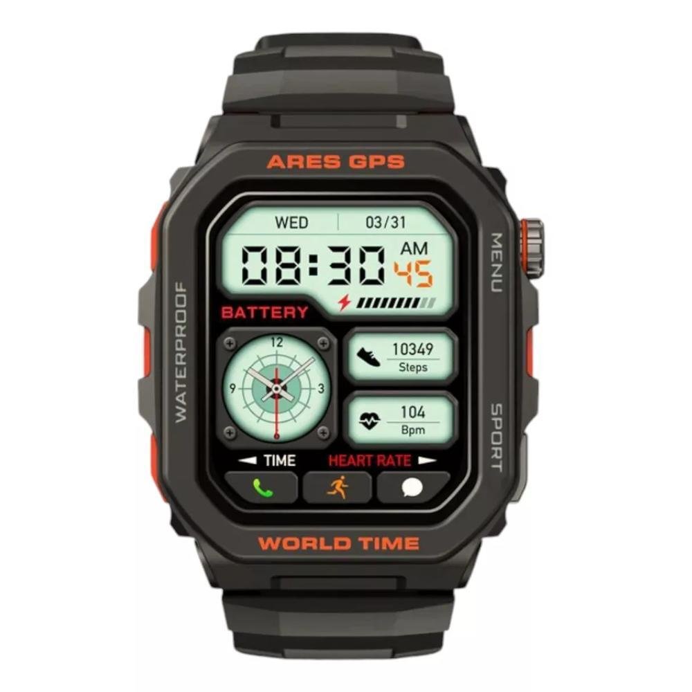 Smartwatch Zeblaze Ares Gps Tela 1.75 Ips Com Alexa, Gps Integrado, Natação, Strava