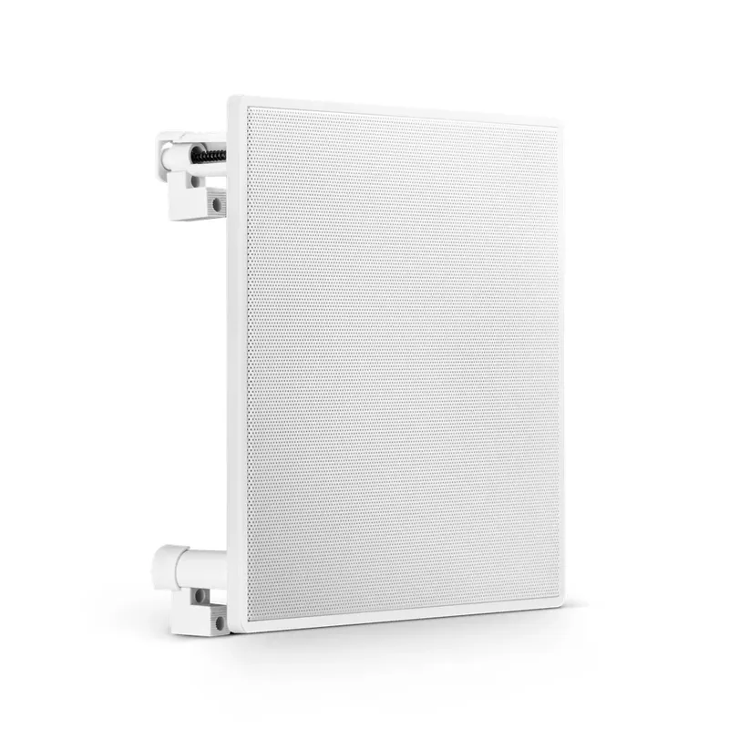 Caixa De Som De Embutir Arandela Frahm 6" Coaxial Quad C/ Telar De Alumínio- 50w - Branca