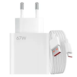 Carregador Turbo 67w Tipo-c Compativel Com Xiaomi Redmi Note 10 11 12 13 Pro 4g 5g