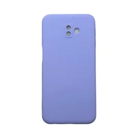 Capa Samsung J6 Plus Silicone Aveludada Protege Câmera Colorida Capinha Anti Impacto J6 Plus:lilás
