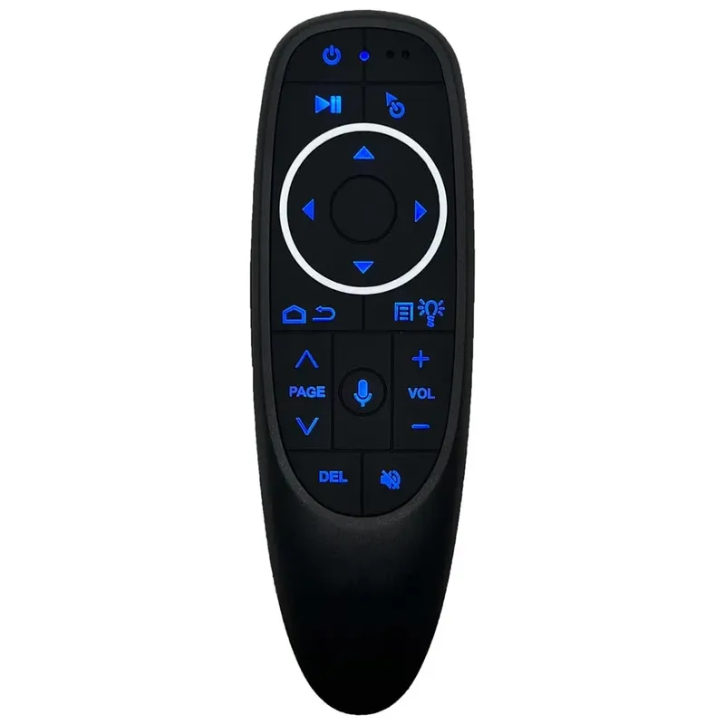 Controle Remoto Air Mouse 2.4g Giroscopio C/ Comando De Voz Iluminado