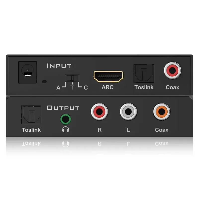 Dac Conversor De Audio Digital Opt, Arc, Coax Para Opt, P2, Rca Encore