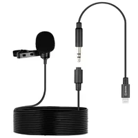 Microfone Lapela Boya By-m2, Para Smartphones E Tablets IOS, Lightning