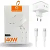 Carregador Turbo Duplo Type-c Para Galaxy S10 S24 S25 S26 Plus 40w