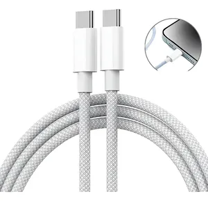Cabo Usb C Tipo C Para Iphone 15 Pro 15 16 Pro Max Trançado