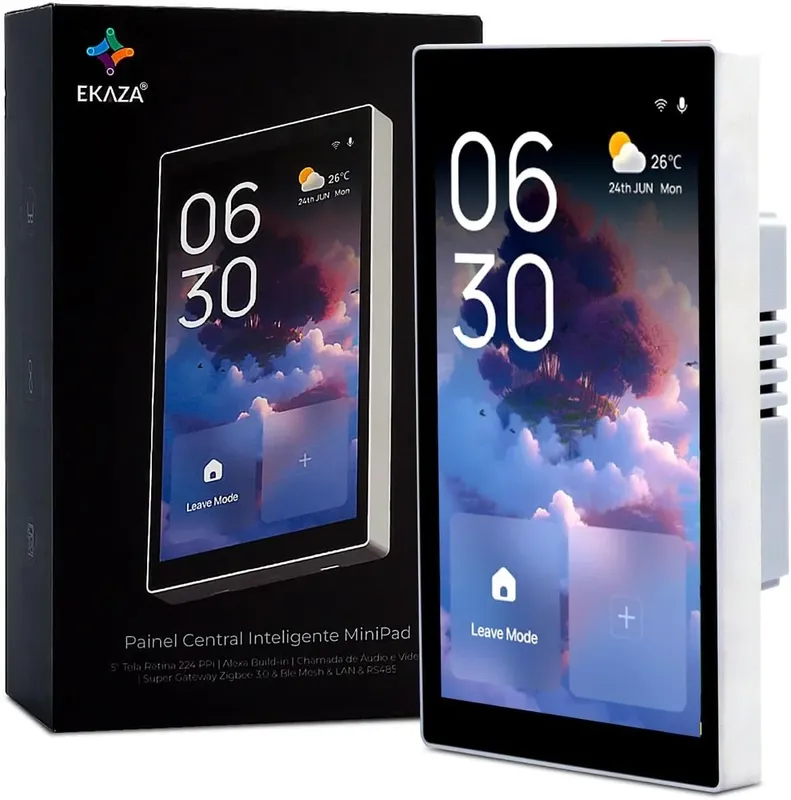Painel Central Inteligente Wi-fi Hub Zigbee Alexa Integrada