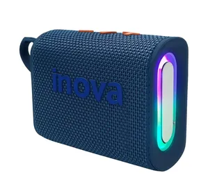 Caixa De Som Bluetooth LED Inova Rad-12419 Azul