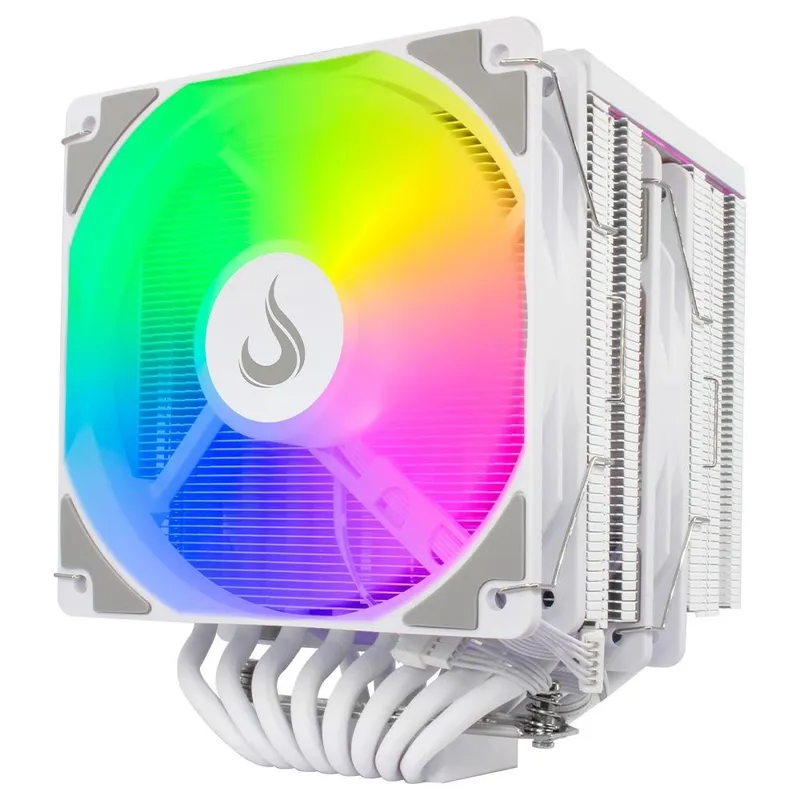 Air Cooler Gamer Rise Mode Storm 8 White, ARGB, AMD/Intel, 120mm, Branco - RM-ACST-ARGB-W