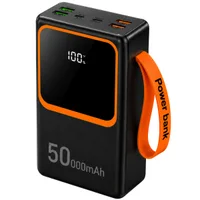 Carregador Power Bank 50000mah 66w Quick Charge Display LED Usb-c Para Celular Tablet Uber Delivery
