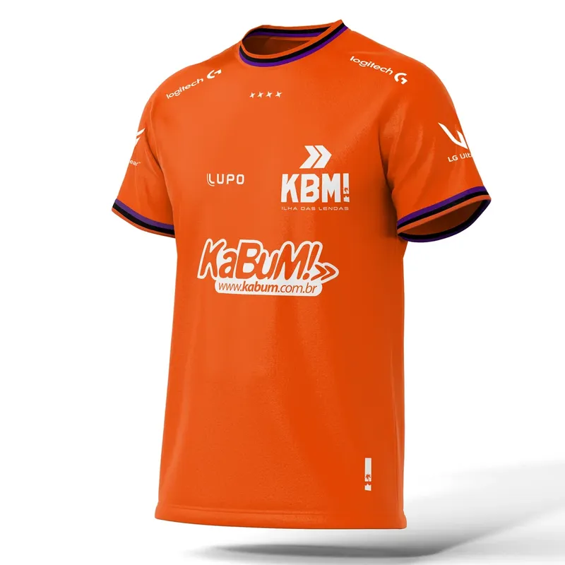 Lupo Camisa KaBuM! IDL Oficial 2025, Tamanho P - Laranja