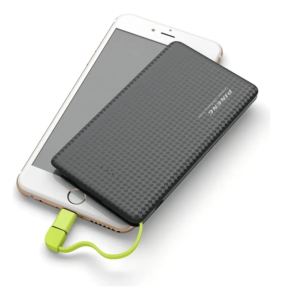 Carregador Portátil Power Bank Pineng 10.000mah Turbo 3 Portas