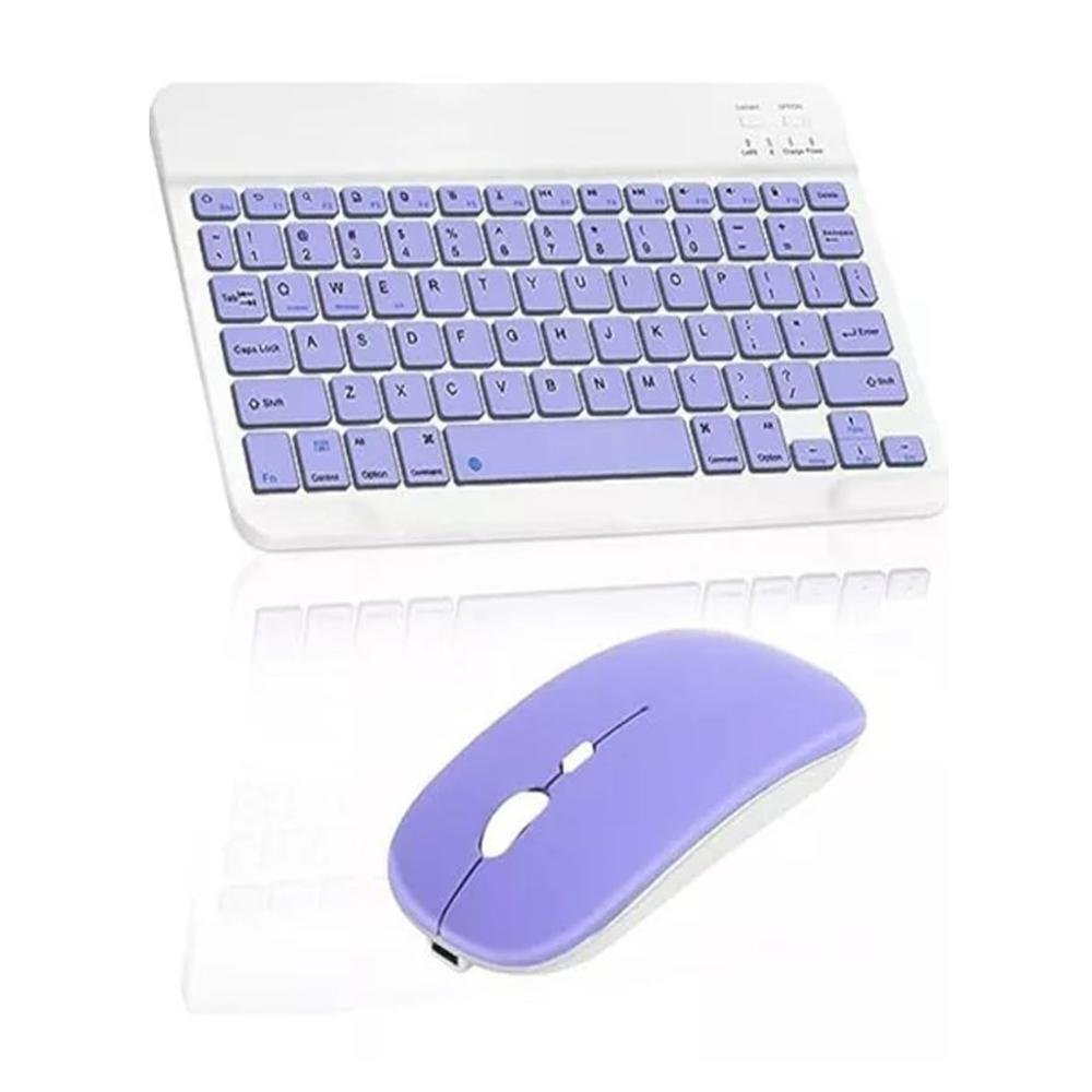 Teclado E Mouse Bluetooth Para Tablet Galaxy Tab A9 8.7 Pol