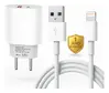 Carregador Iphone Super Turbo Fonte 40w 2 Entradas Usb E Usb-c + Cabo Usb-lightning Ultra Rápido 7 8 X Xr Xs 11 12 13