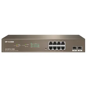 Switch Gerenciável Ip-Com, Gigabit 10/100/1000, 8 Portas + 2 Portas Sfp Gigabit Poe - G3310p-8-150w