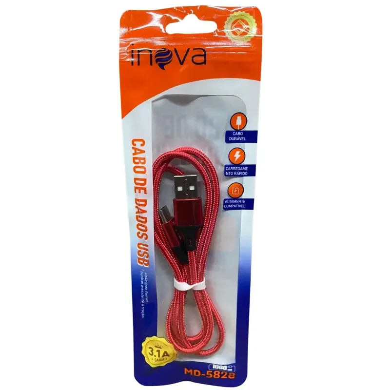 Cabo Usb X Usb-c Inova Cbo-5828 (1 Metro)