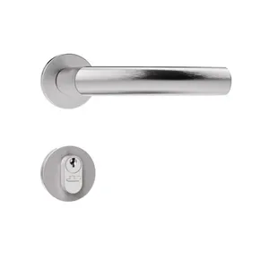 Fechadura 803/ix40 Externa Roseta Redonda Escovada 40mm Stam