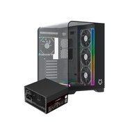 Kit Gabinete Gamer Husky Dome 700, 7 Fans ARGB, Vidro Temperado Frontal/Lateral + Fonte Husky Sledger 950W, 80 Plus Platinum, PFC ativo, Bivolt
