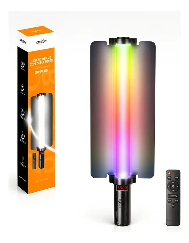 Bastão De Luz LED Preenchimento RGB Controle Remoto Fotos
