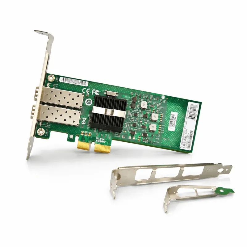 Placa De Rede PCi Express 2 Portas Sfp 1gb Intel 82576eb Servidor