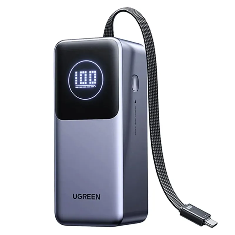 Power Bank Usb A/c Ugreen Nexode 20000mah 130w Cinza