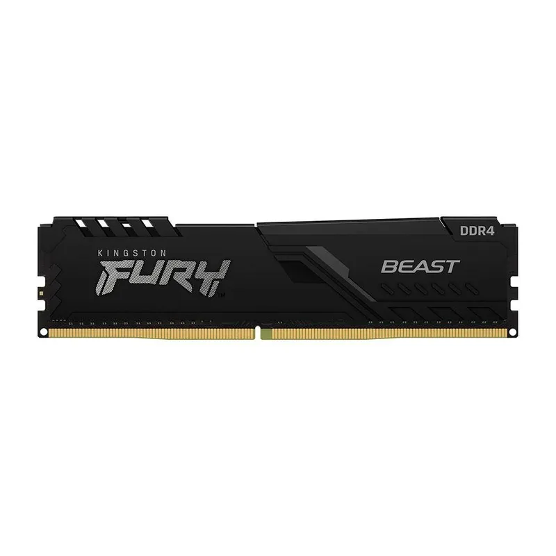 Memória RAM Kingston Fury Beast, 32GB, 3200MHz, DDR4, CL16, Preto - KF432C16BB/32
