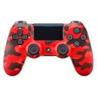 Controle Compatível Com Ps4 Dualshock 4 Camuflado Vermelho