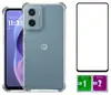 Capa Capinha Case Transparente Tpu + Pelicula 3d De Vidro Para Moto G05
