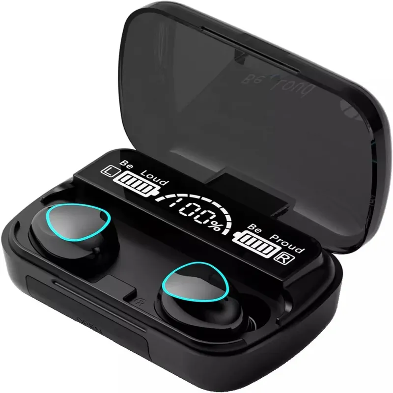 Fone De Ouvido Bluetooth Tws Com Power Bank - Preto