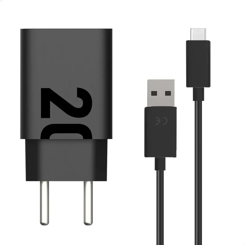 Carregador De Parede Motorola, Turbo Power, 20w, Com Cabo USB-C